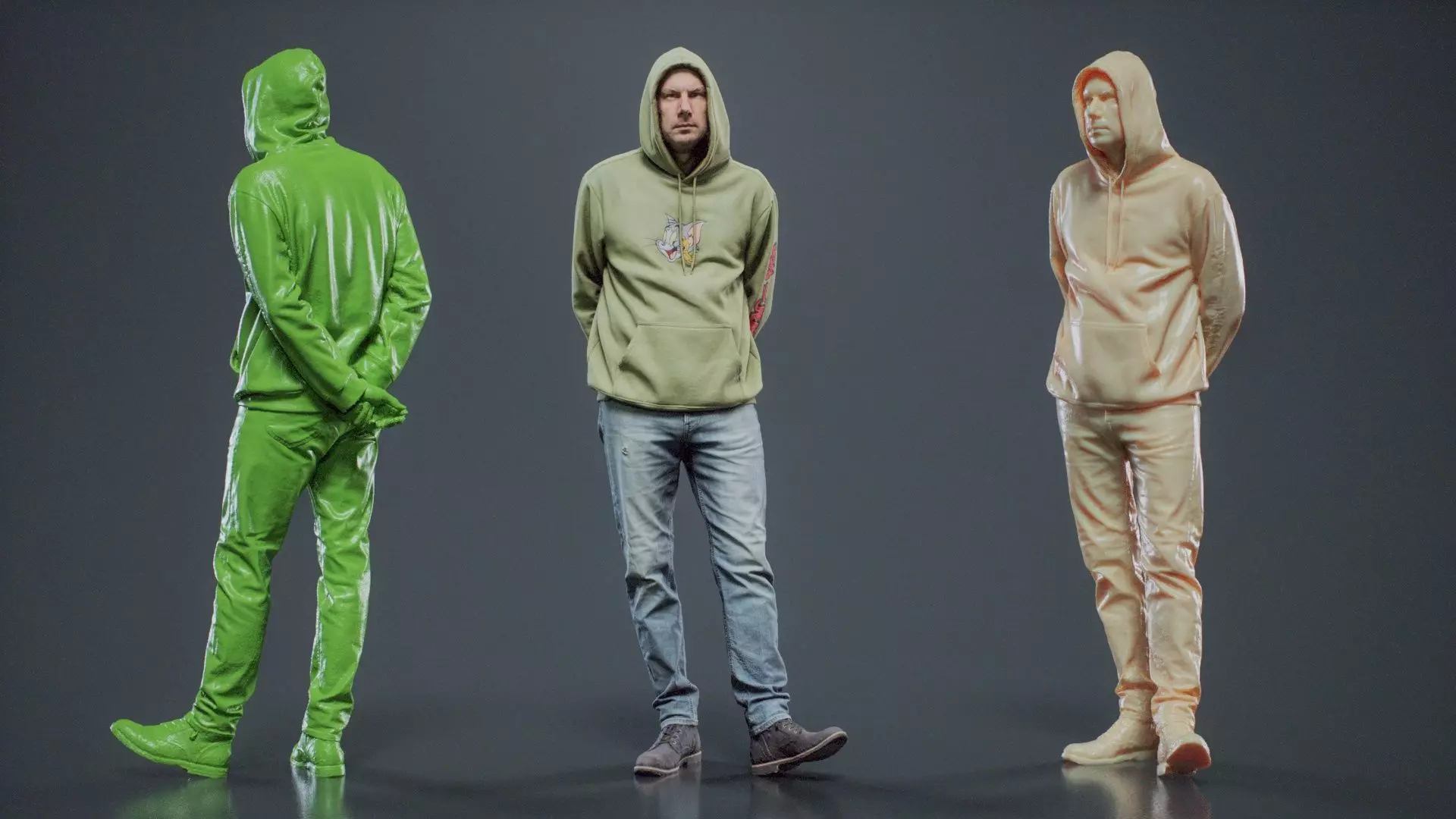 Green Hoodie Man 008 RAW Scan 3D model_0
