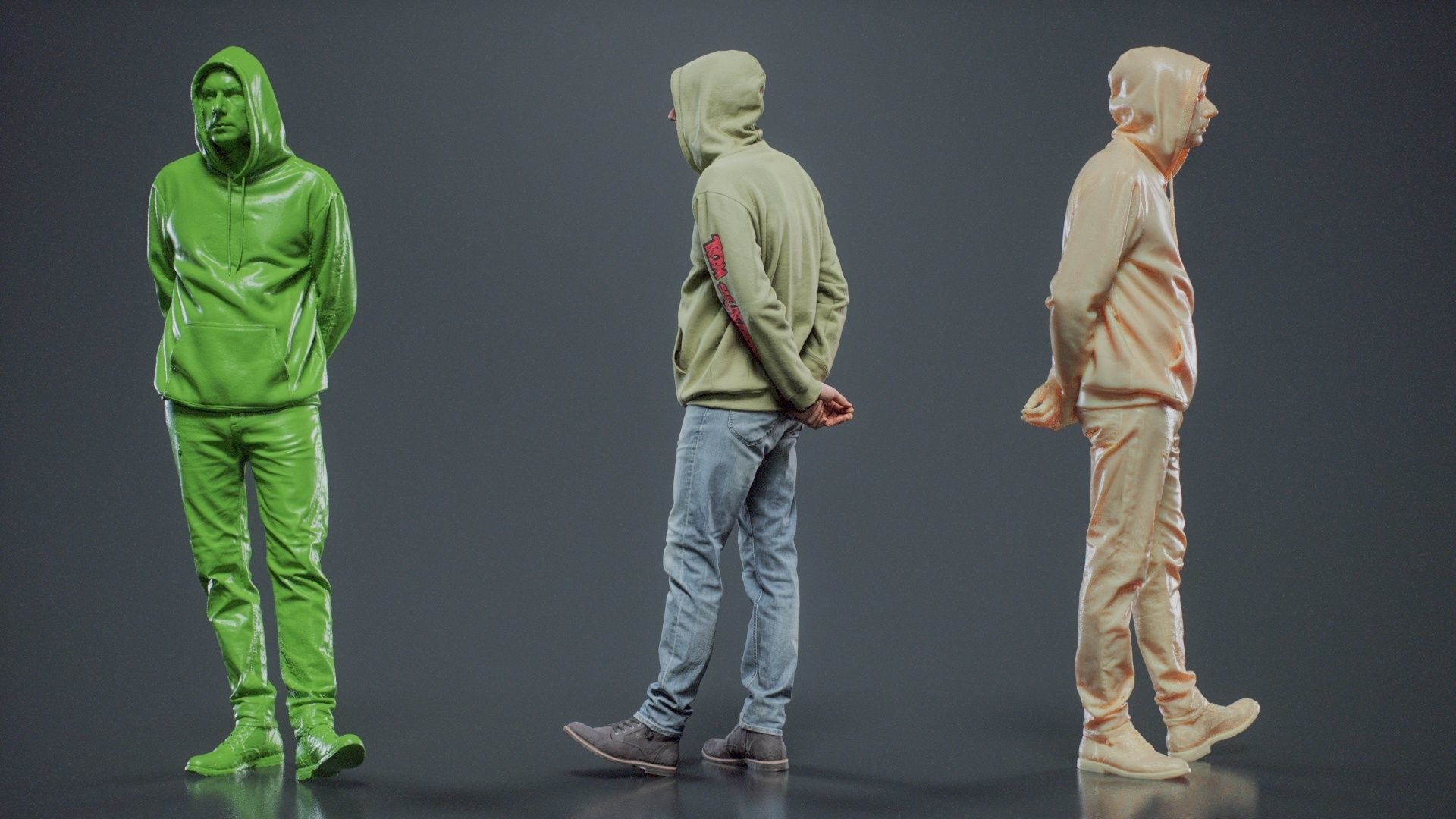 Green Hoodie Man 008 RAW Scan 3D model_8