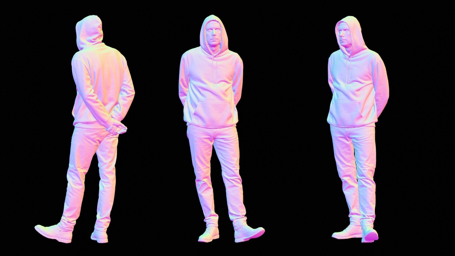 Green Hoodie Man 008 RAW Scan 3D model_13