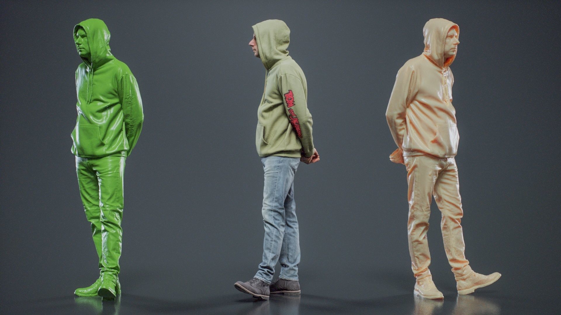Green Hoodie Man 008 RAW Scan 3D model_9