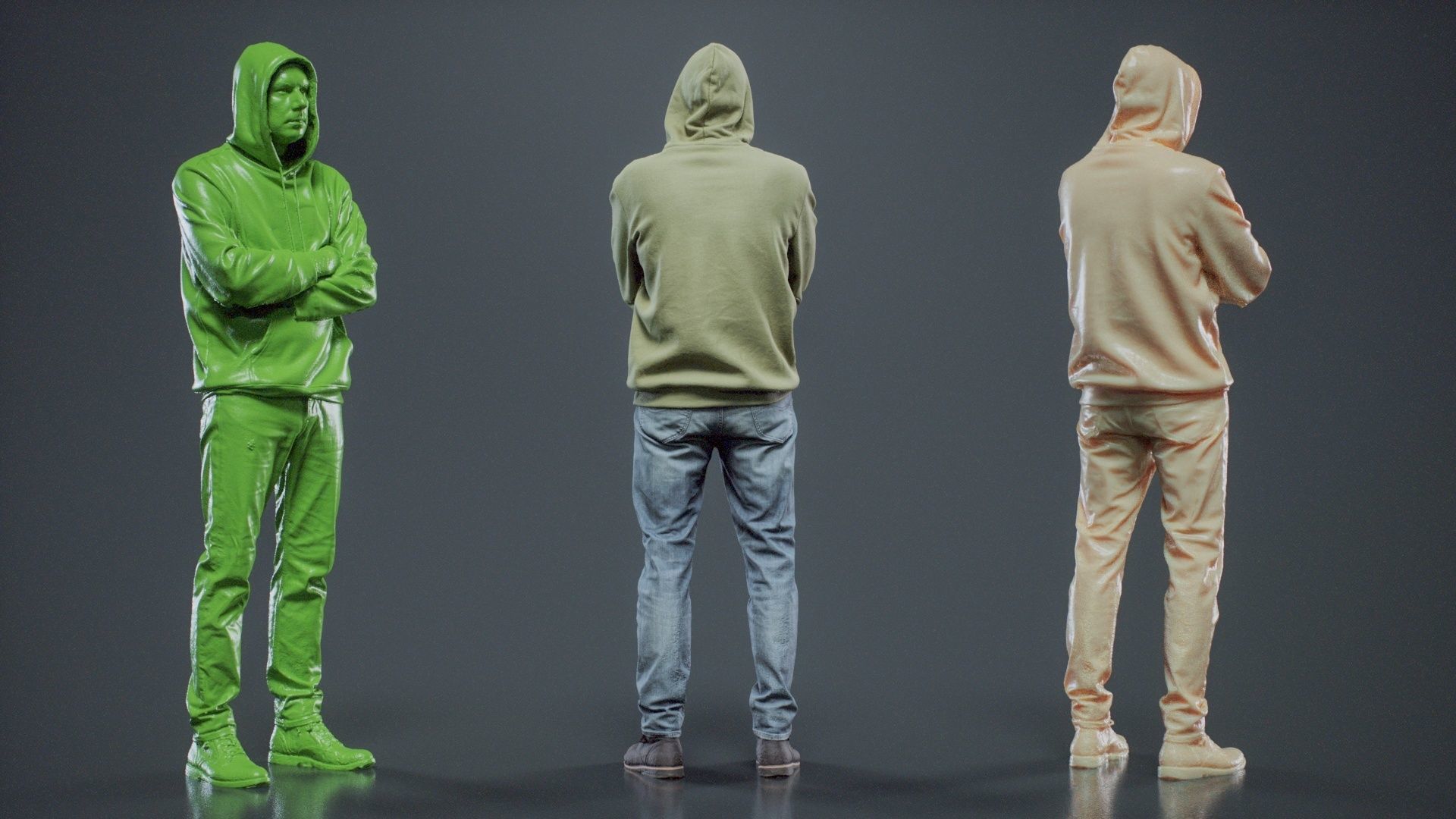 Green Hoodie Man 007 RAW Scan 3D model_6