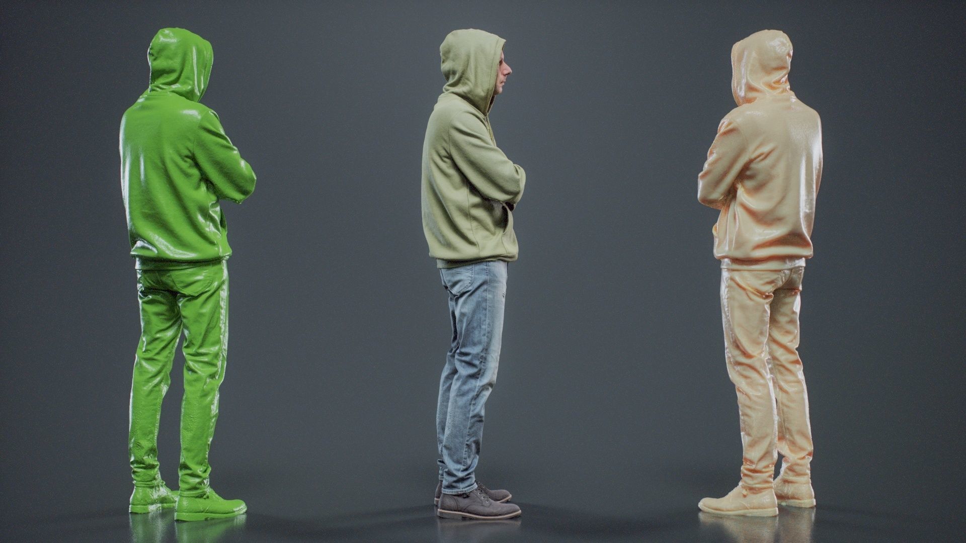 Green Hoodie Man 007 RAW Scan 3D model_3