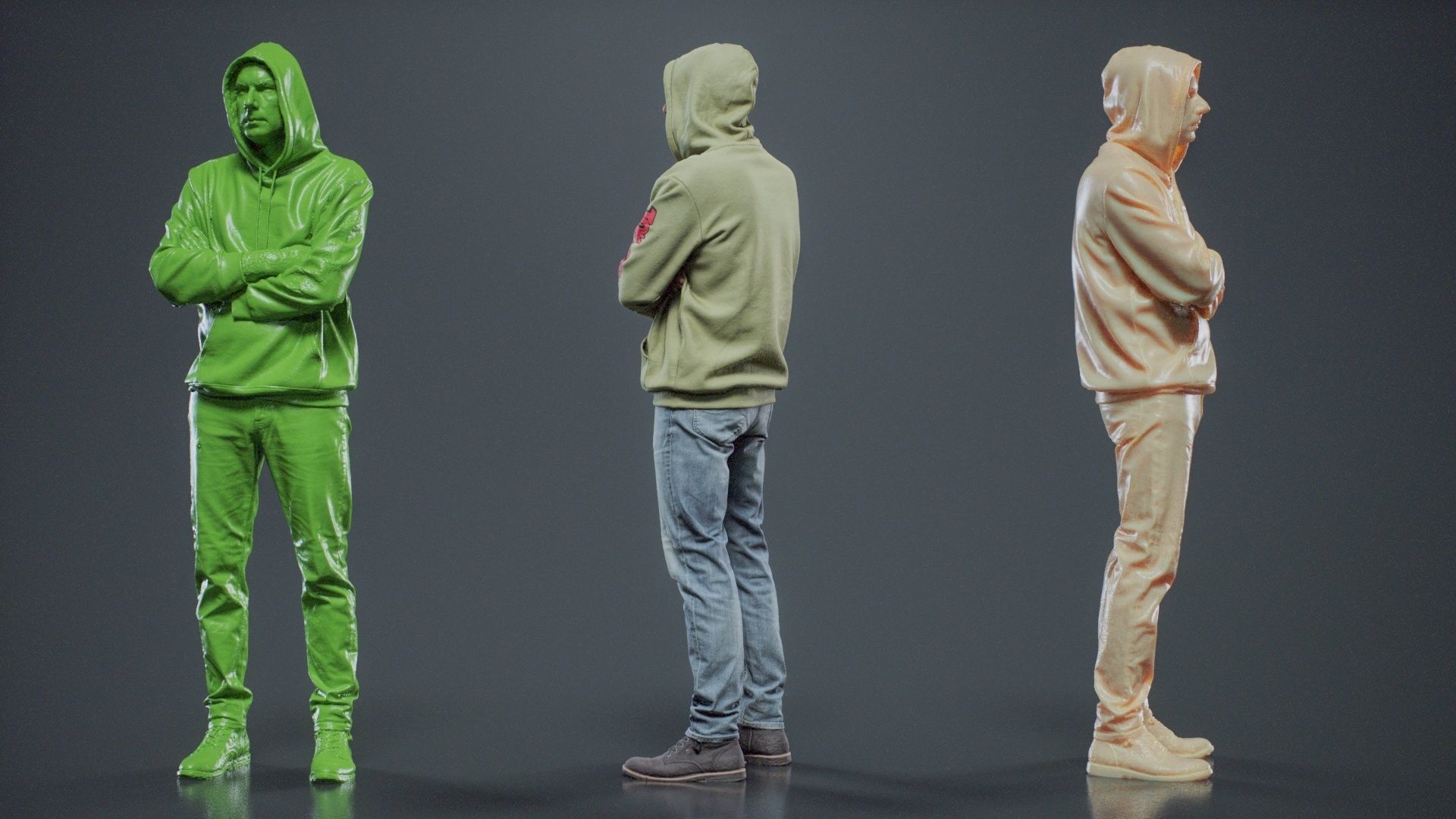 Green Hoodie Man 007 RAW Scan 3D model_8