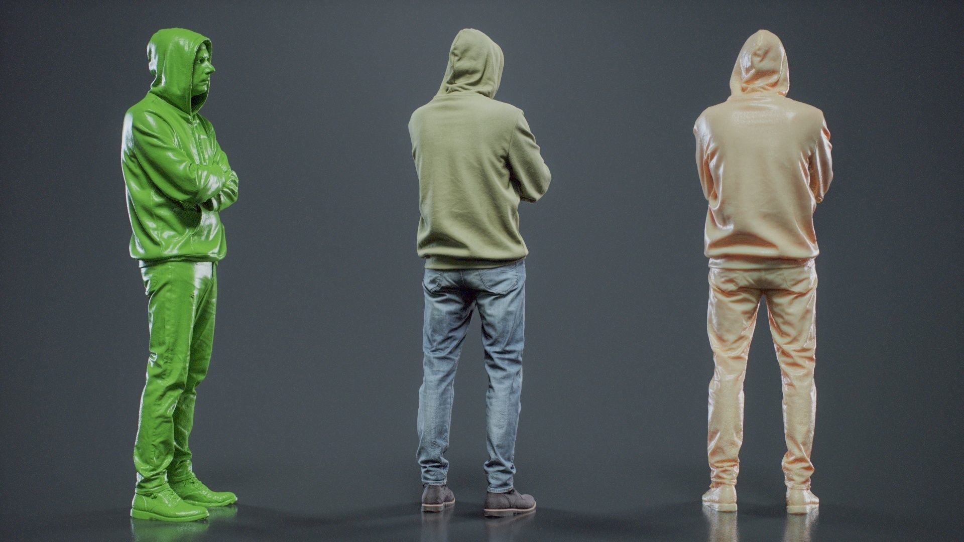 Green Hoodie Man 007 RAW Scan 3D model_5