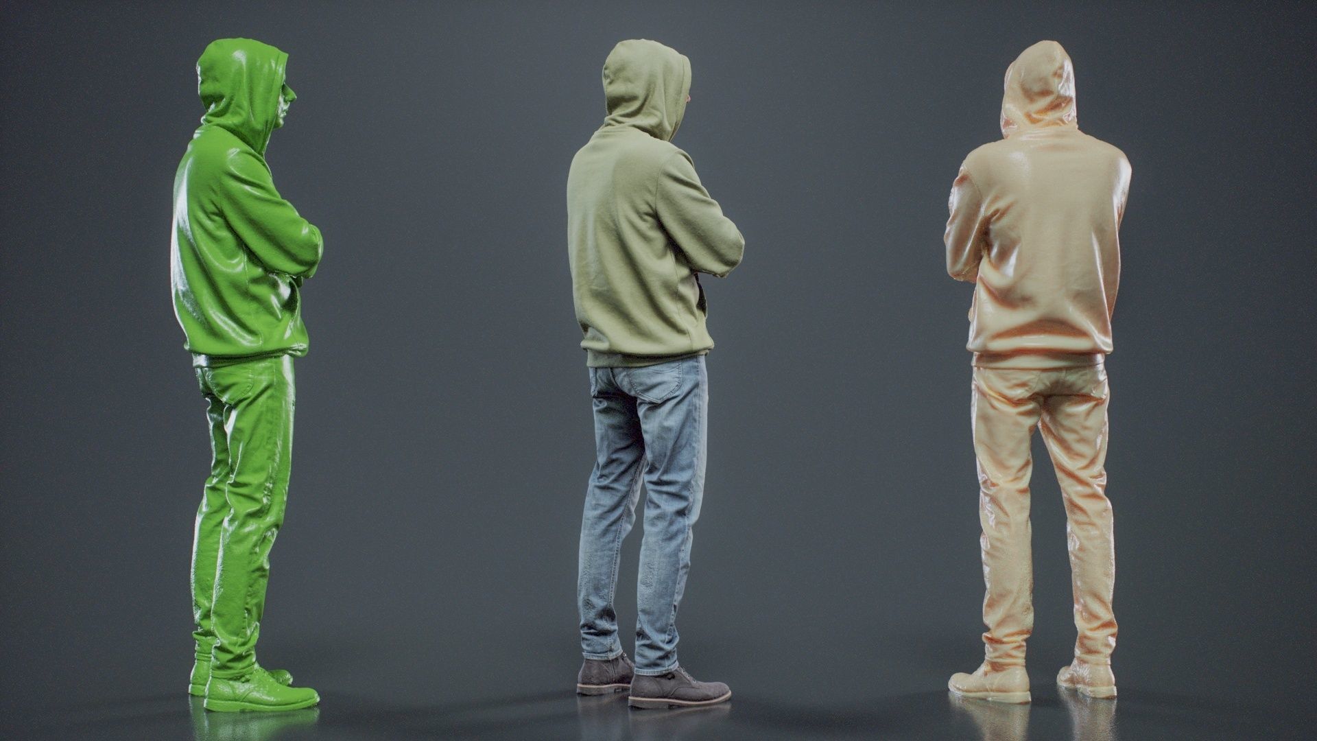 Green Hoodie Man 007 RAW Scan 3D model_4