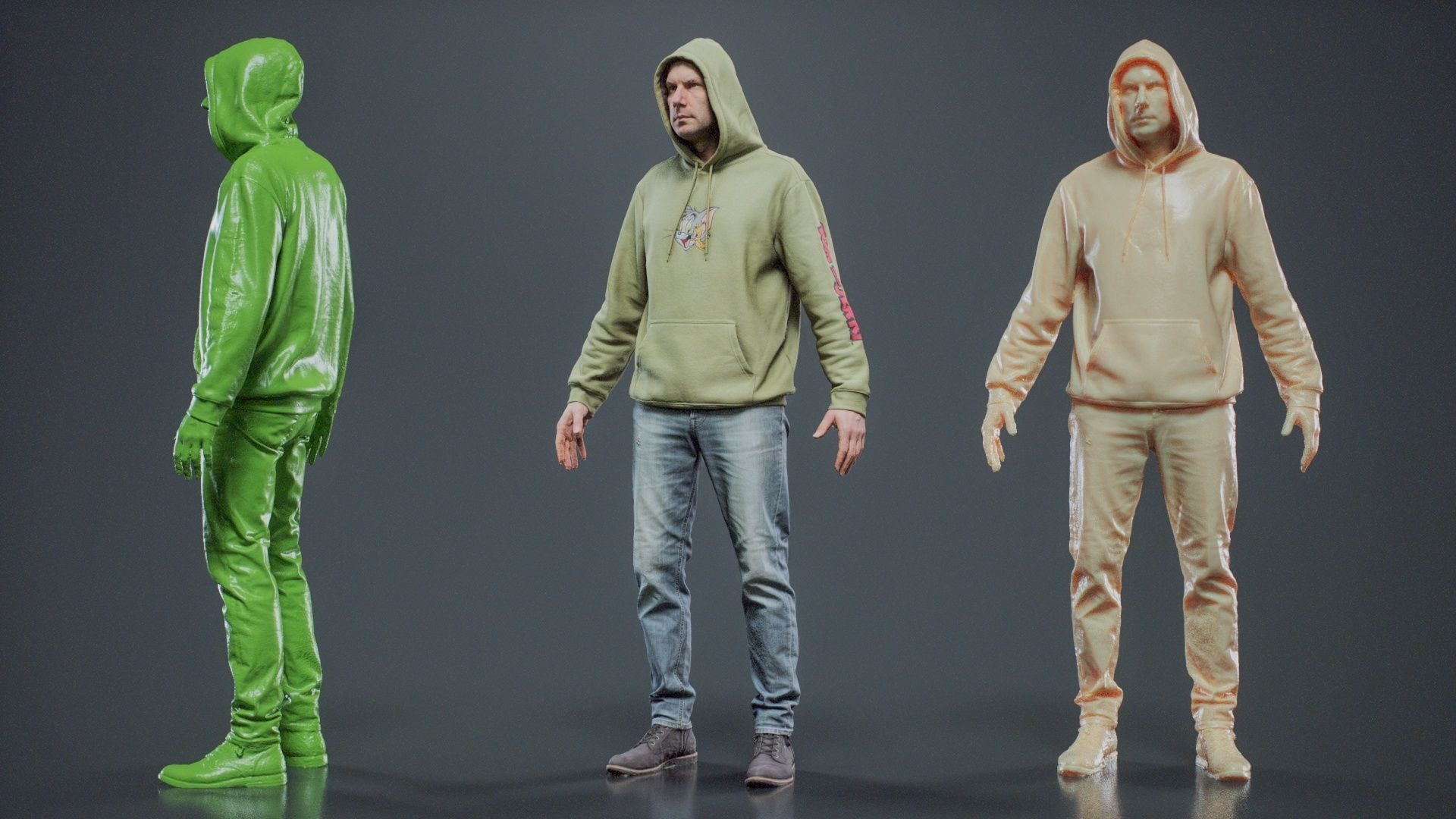 Green Hoodie Man 005 RAW Scan 3D model_11