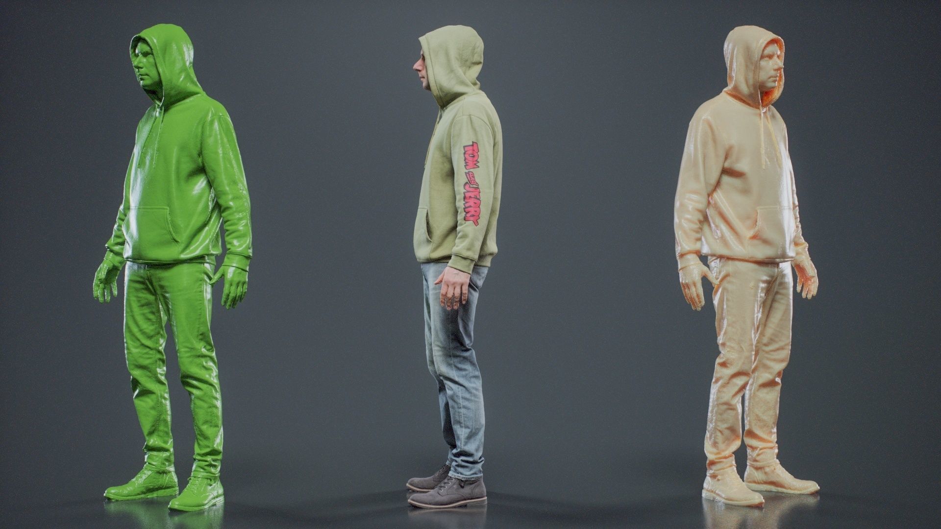 Green Hoodie Man 005 RAW Scan 3D model_9