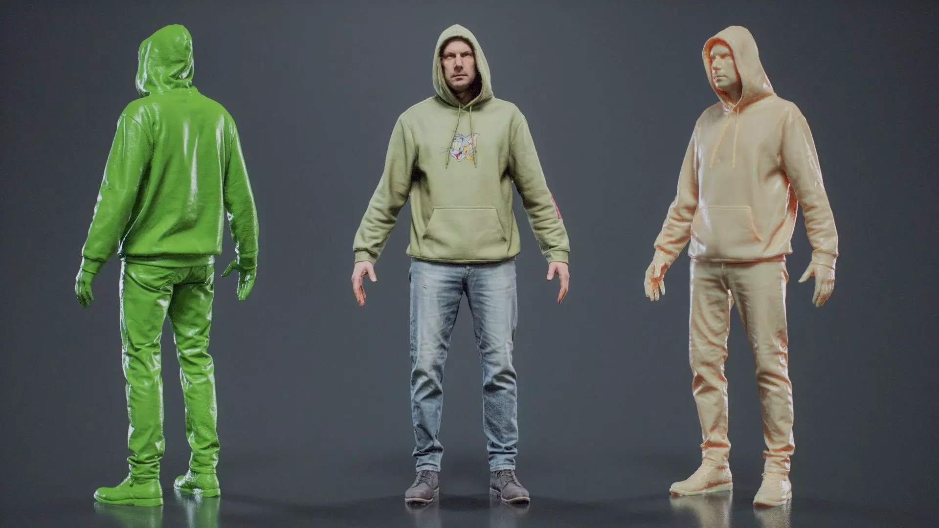 Green Hoodie Man 005 RAW Scan 3D model_0