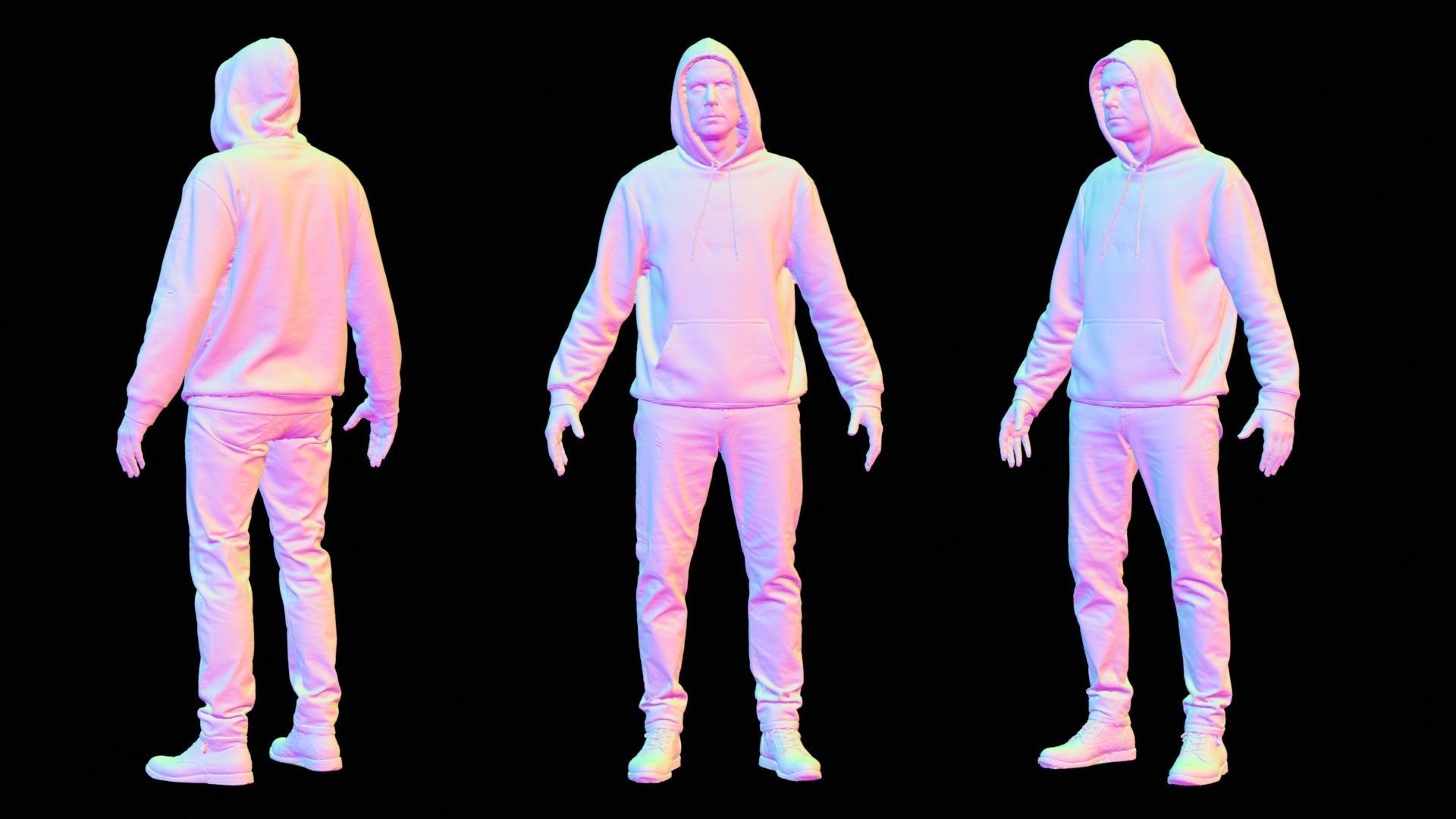 Green Hoodie Man 005 RAW Scan 3D model_13