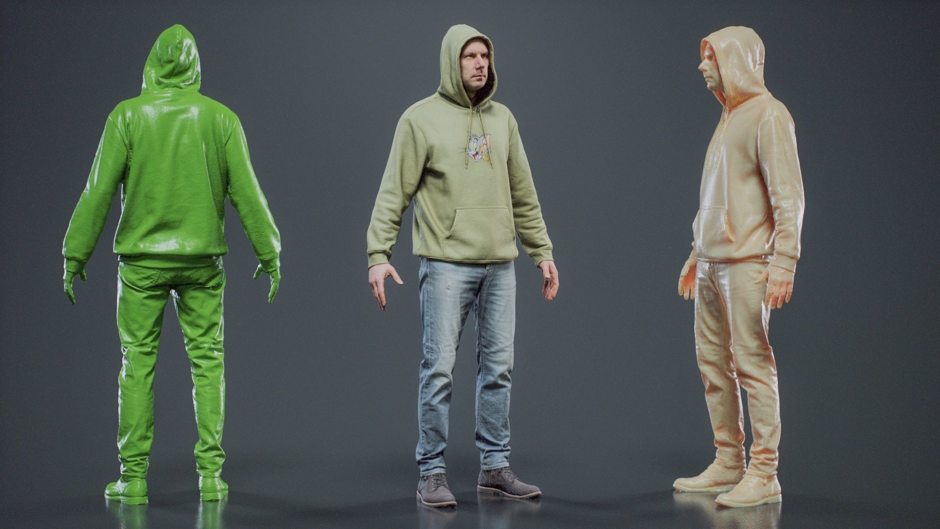Green Hoodie Man 005 RAW Scan 3D model_1