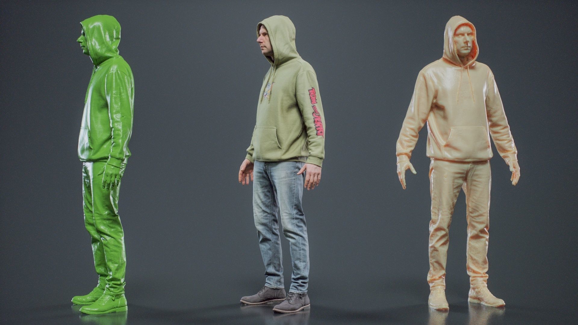 Green Hoodie Man 005 RAW Scan 3D model_10