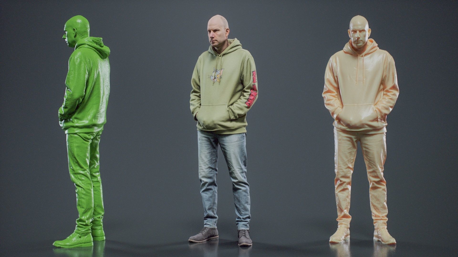 Green Hoodie Man 004 RAW Scan 3D model_11