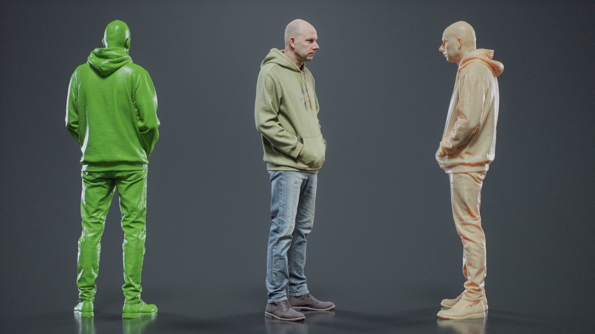 Green Hoodie Man 004 RAW Scan 3D model_2