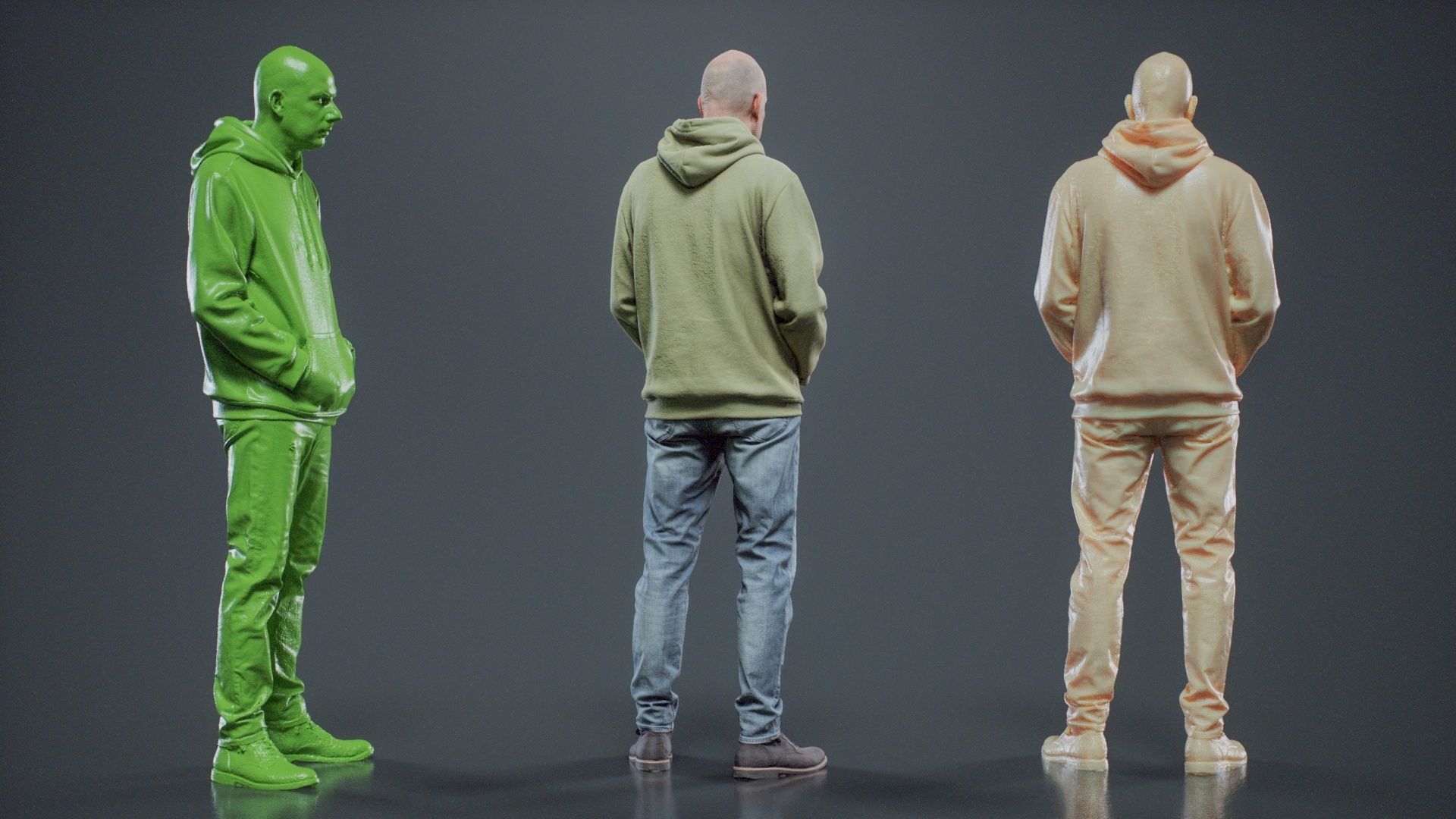 Green Hoodie Man 004 RAW Scan 3D model_5