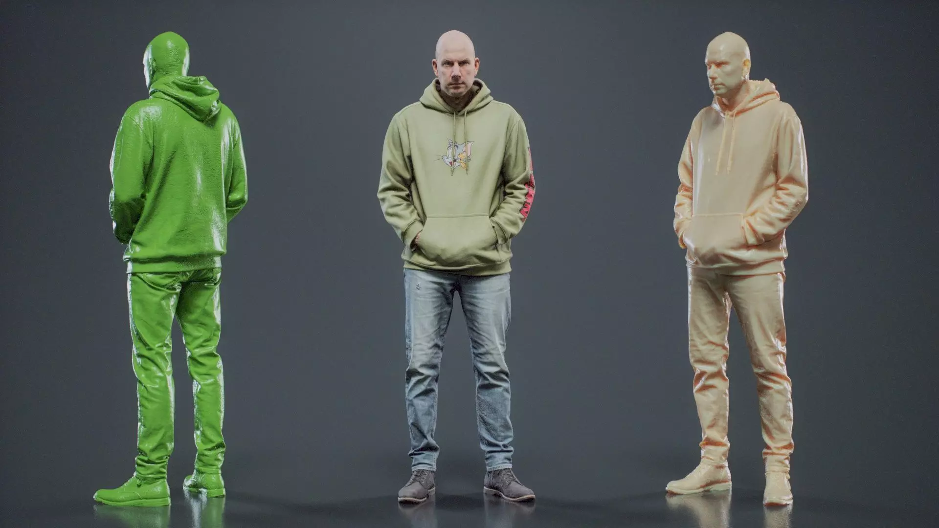 Green Hoodie Man 004 RAW Scan 3D model_0