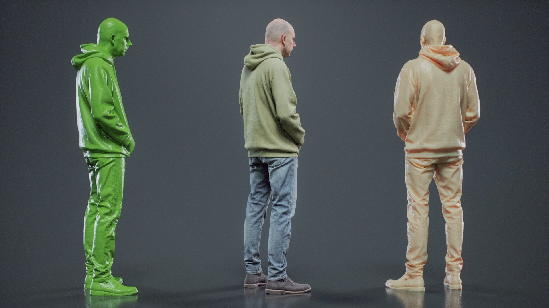 Green Hoodie Man 004 RAW Scan 3D model_4