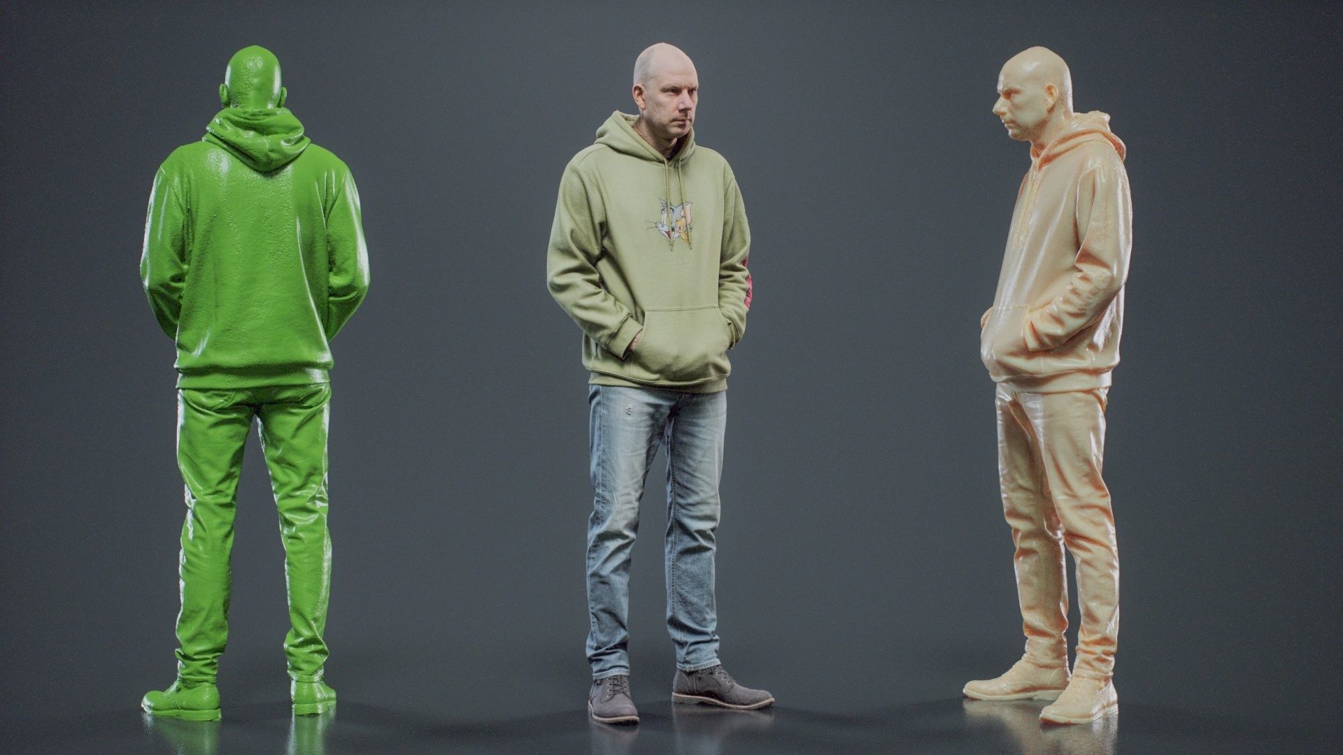 Green Hoodie Man 004 RAW Scan 3D model_1