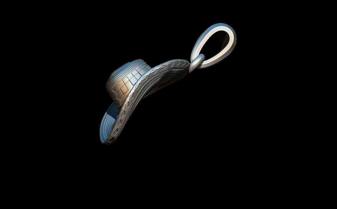 Colombian hat pendant 3D print model_2