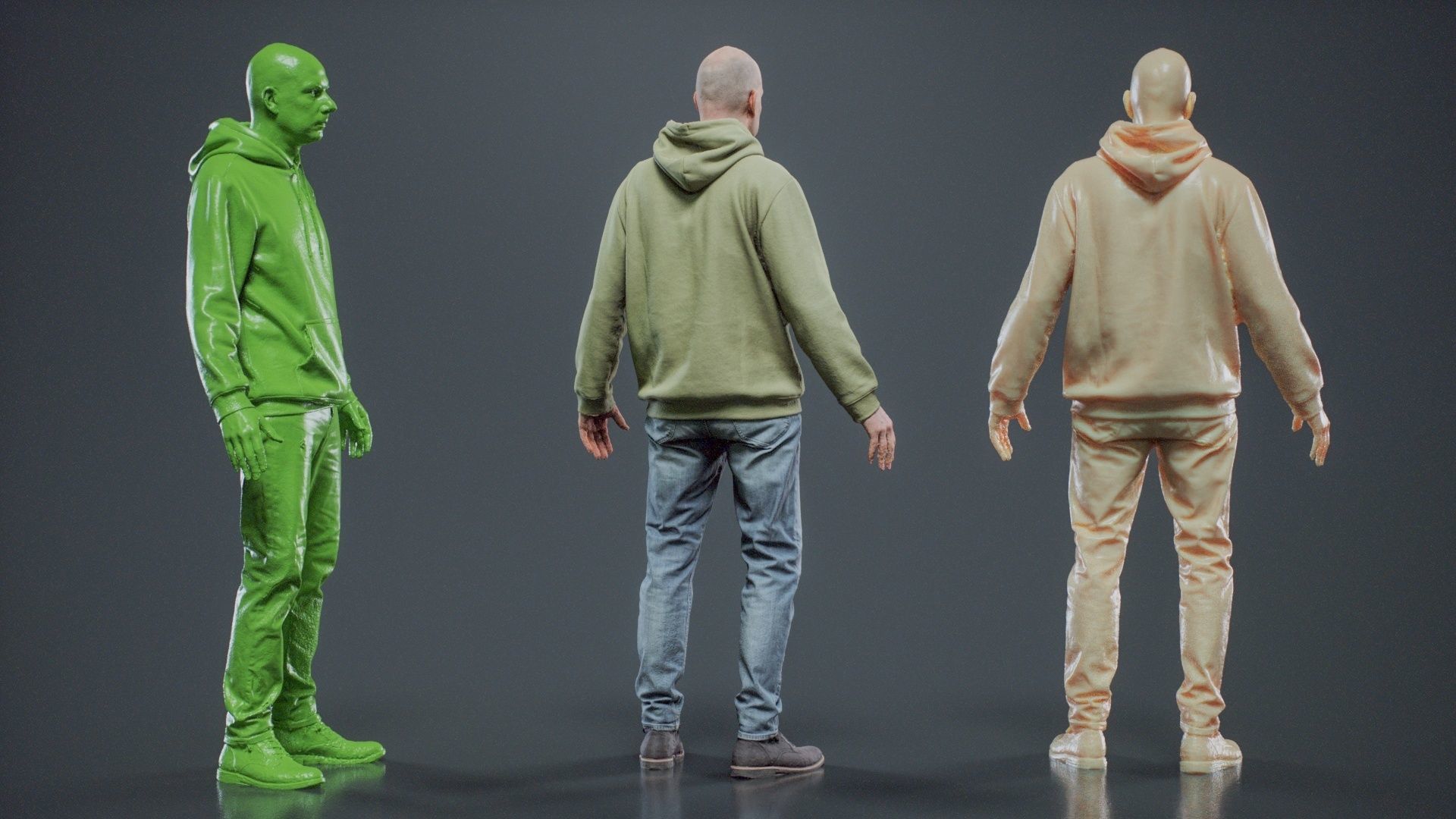 Green Hoodie Man 001 RAW Scan 3D model_5