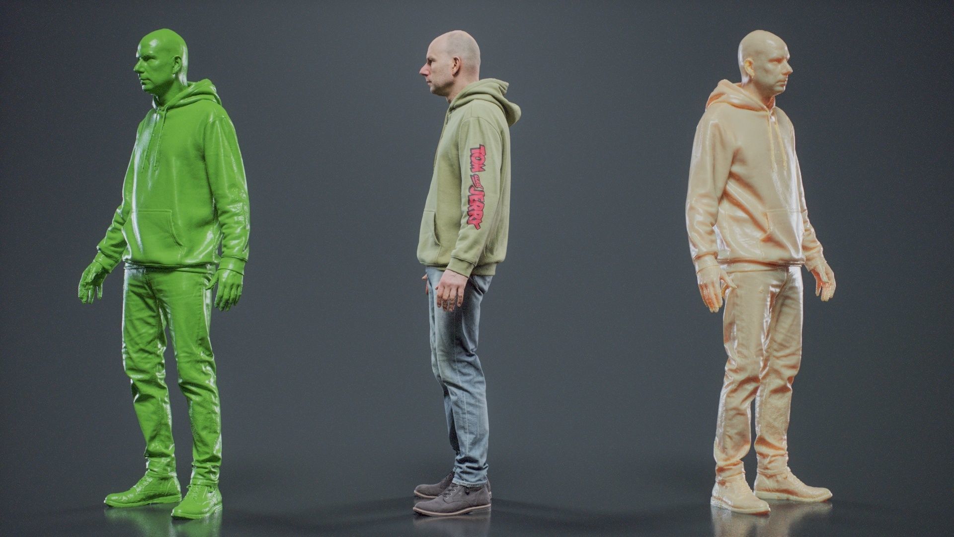 Green Hoodie Man 001 RAW Scan 3D model_9