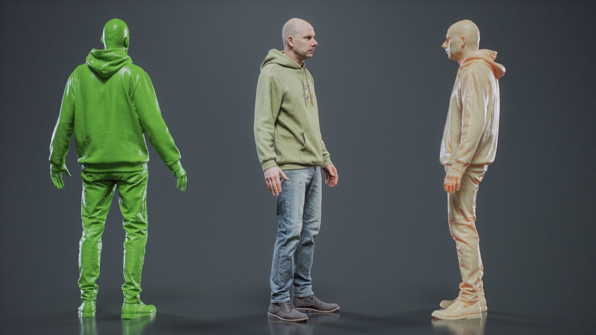 Green Hoodie Man 001 RAW Scan 3D model_2