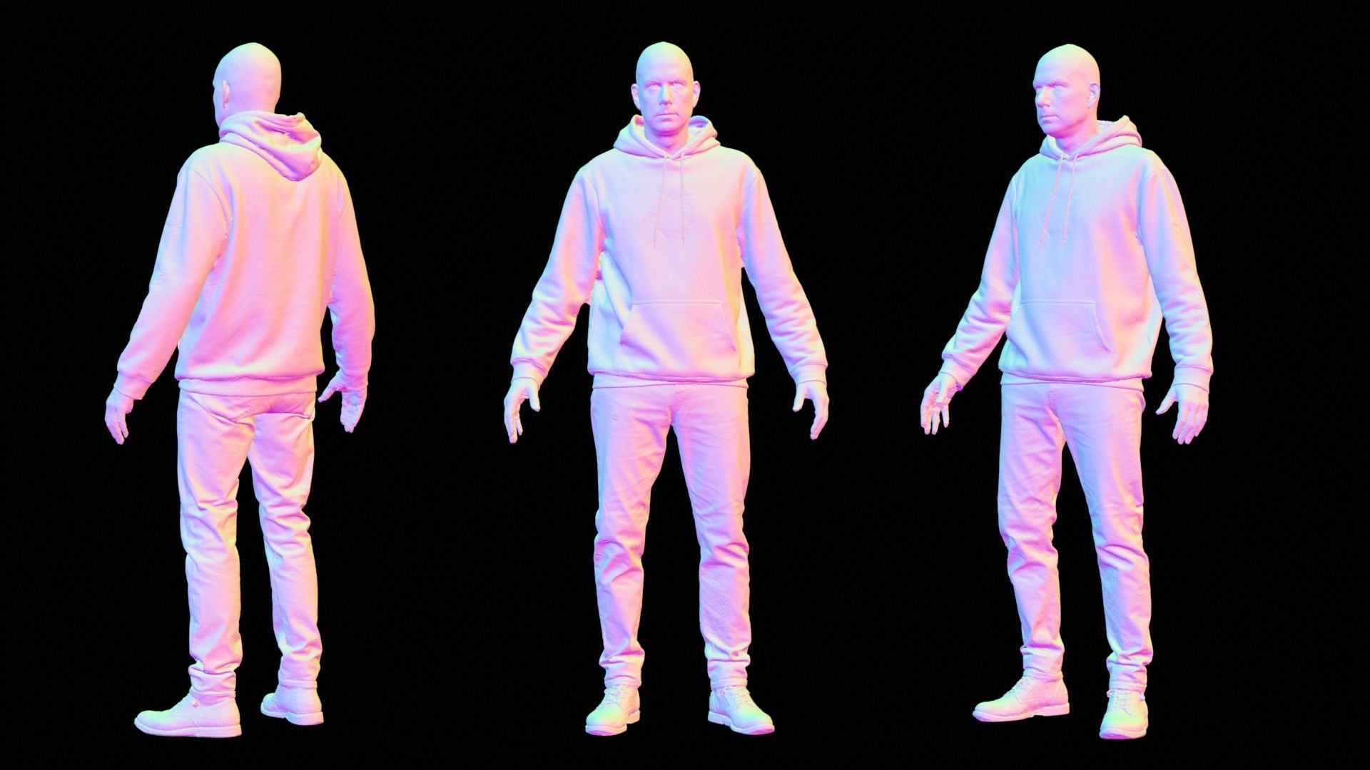 Green Hoodie Man 001 RAW Scan 3D model_13