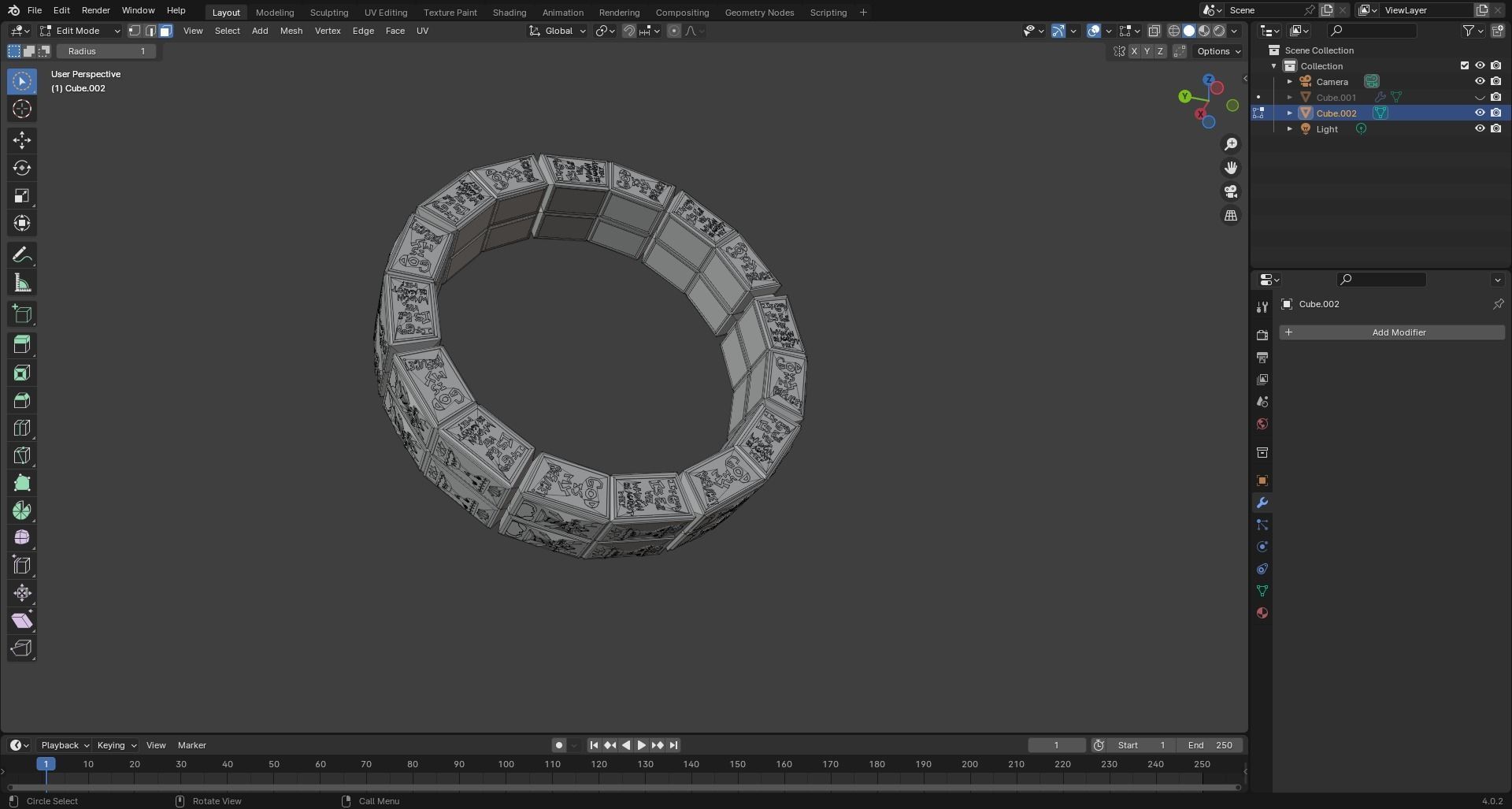 Divine bracelet 3D print model_2
