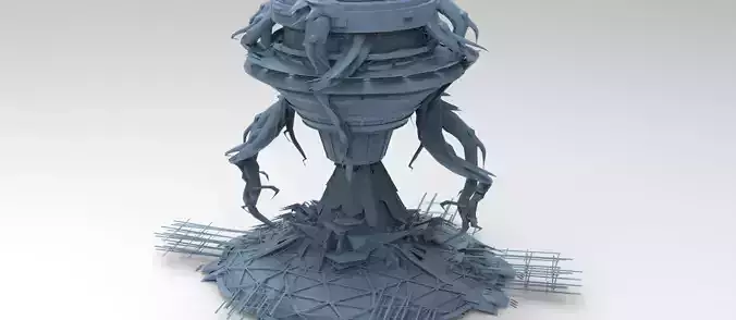 Alien harvester pincer Ship