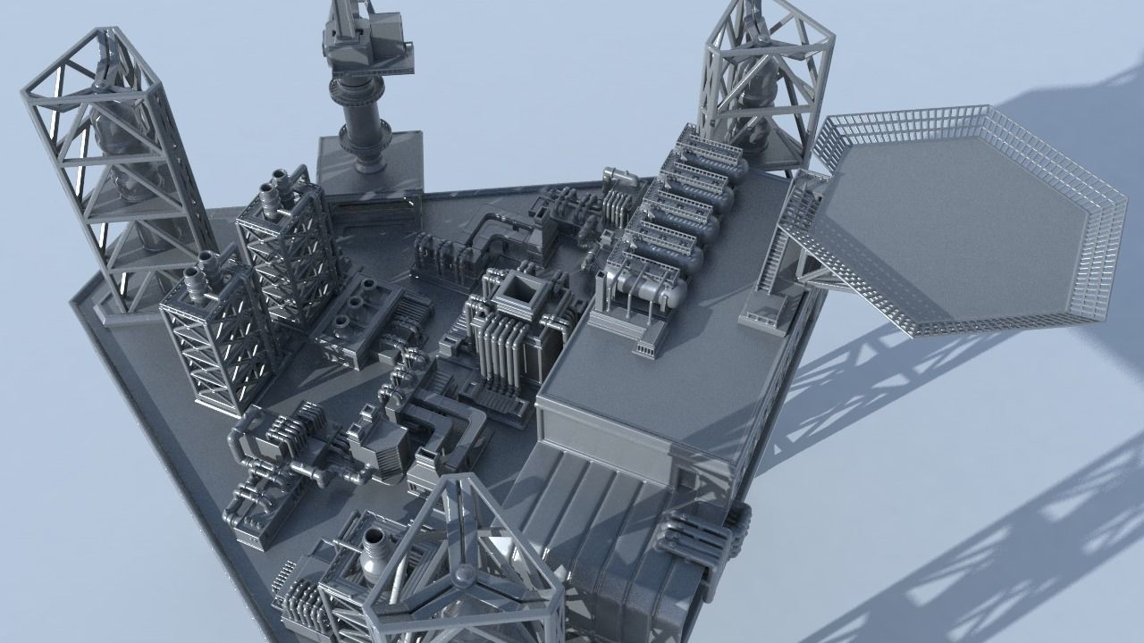 OilRig for 3Dprint 3D print model_6