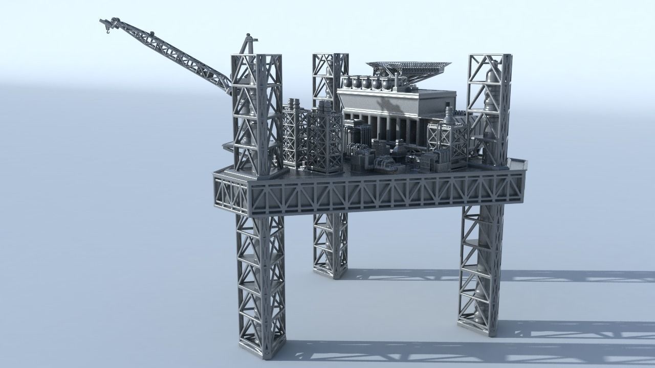 OilRig for 3Dprint 3D print model_4