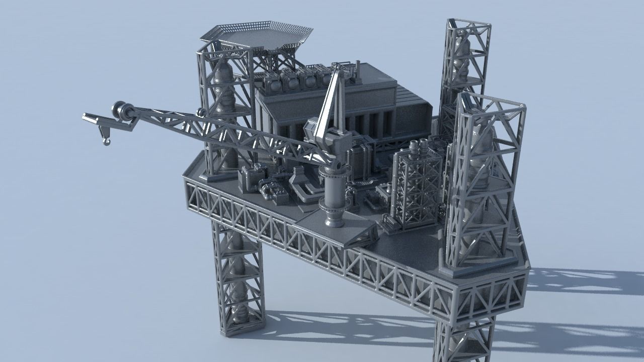 OilRig for 3Dprint 3D print model_25