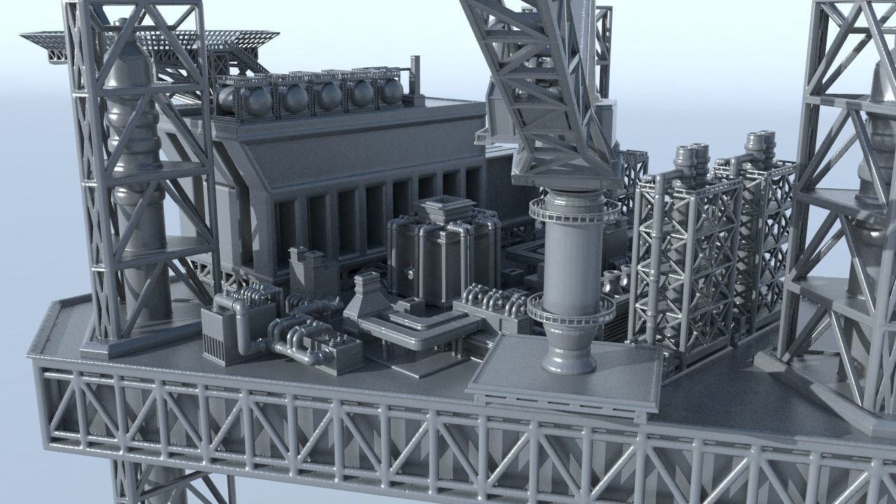 OilRig for 3Dprint 3D print model_5