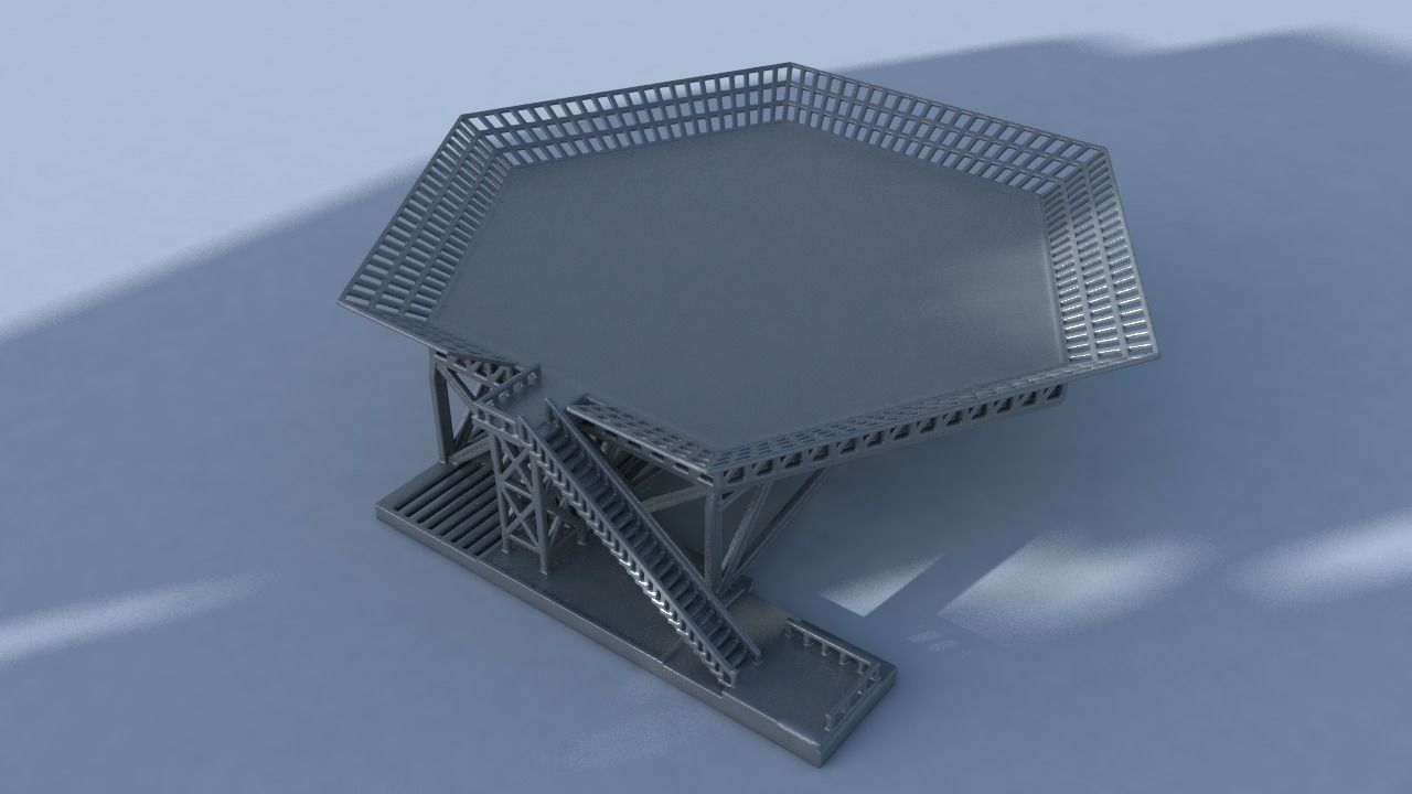 OilRig for 3Dprint 3D print model_10