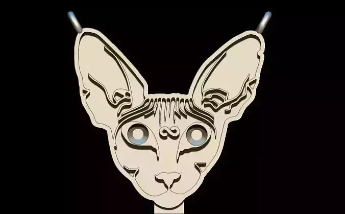Sphynx Cat pendant