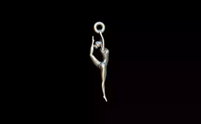 Pendant Gymnastic girl  3D print model