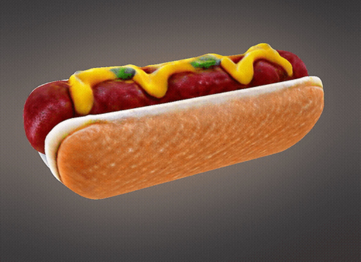 Hotdog 3D print model_13