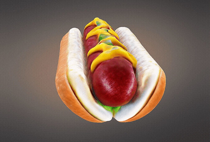Hotdog 3D print model 7