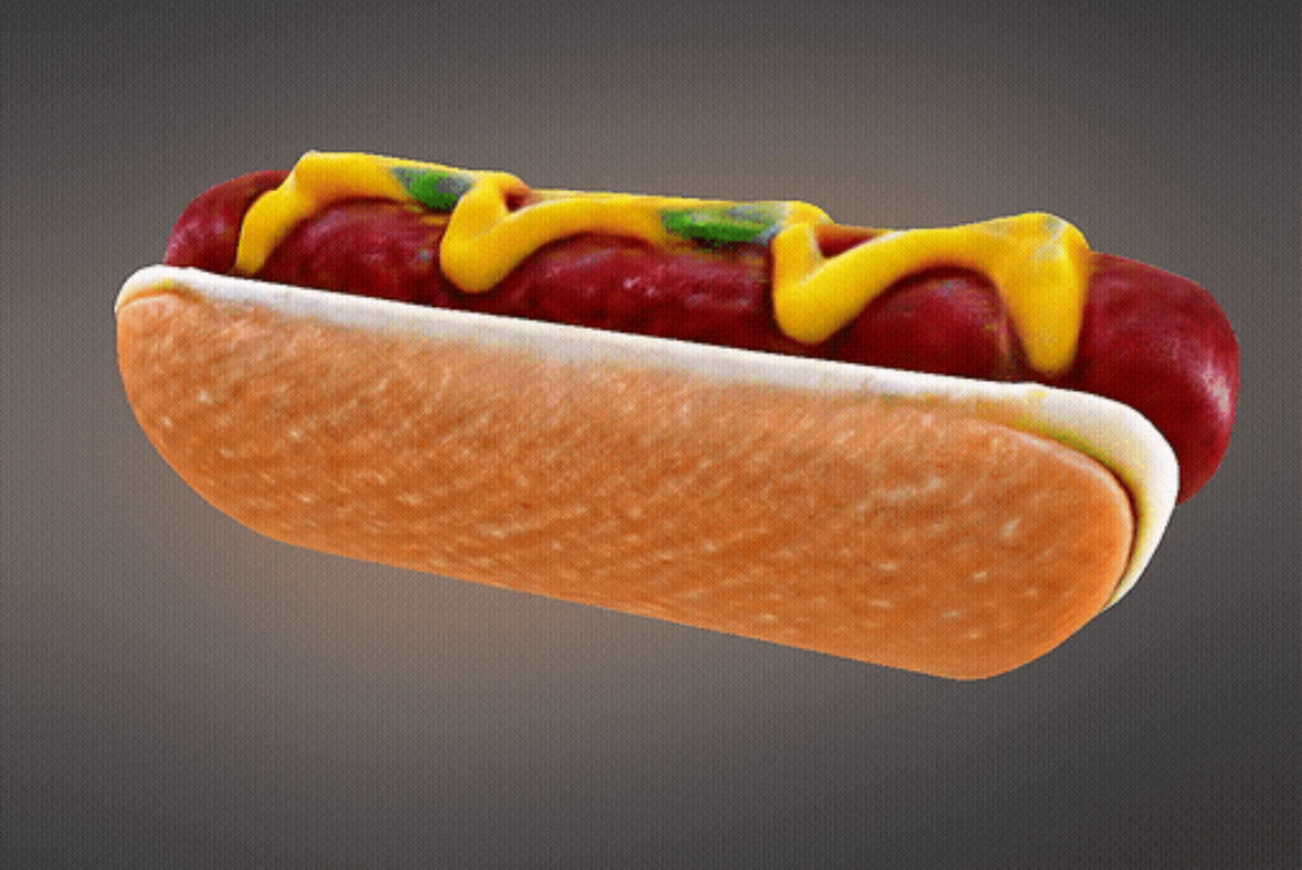 Hotdog 3D print model_9