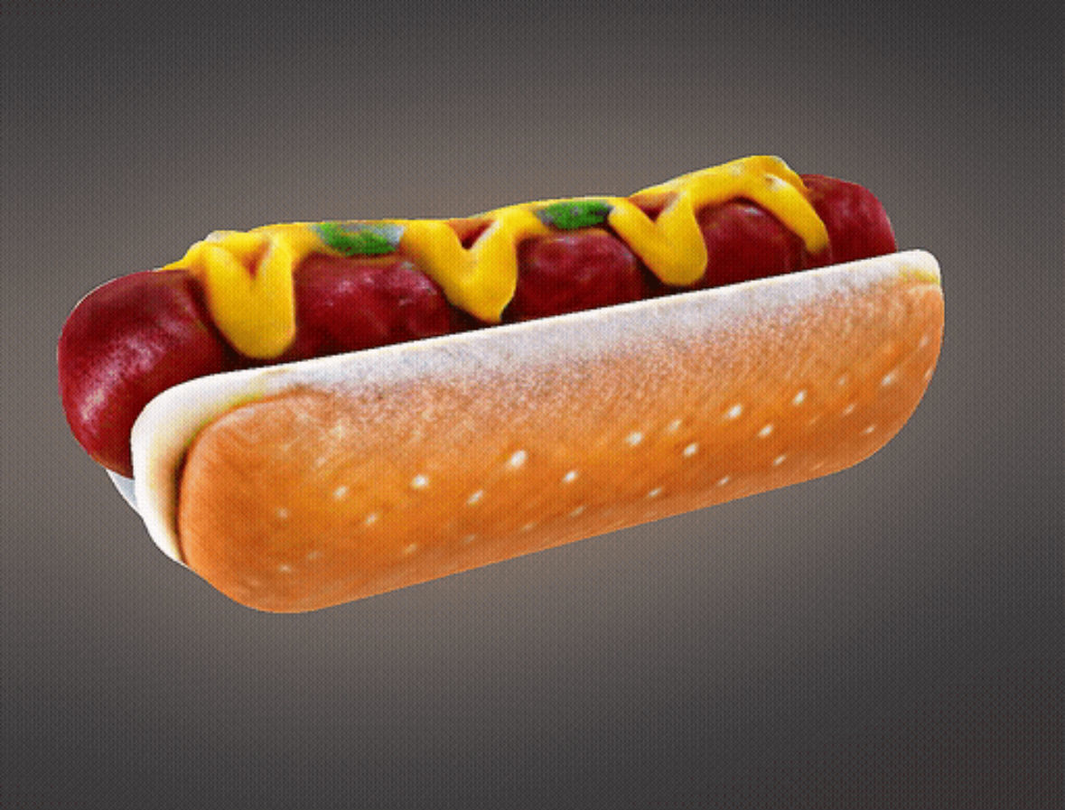 Hotdog 3D print model_5