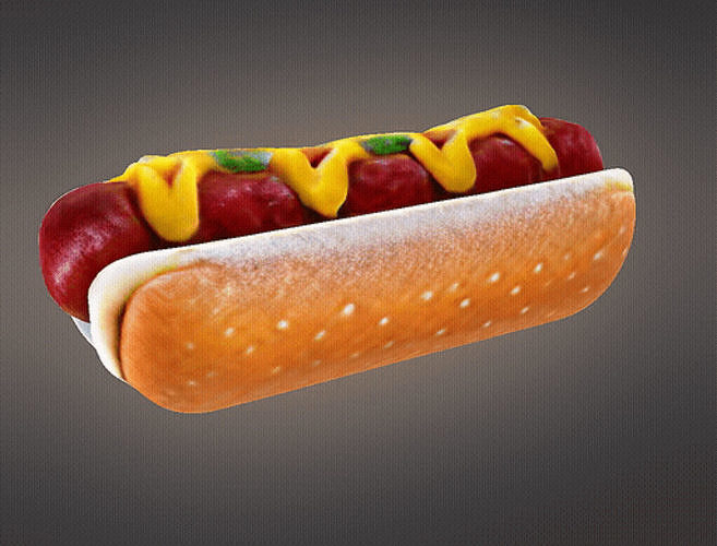 Hotdog 3D print model 5