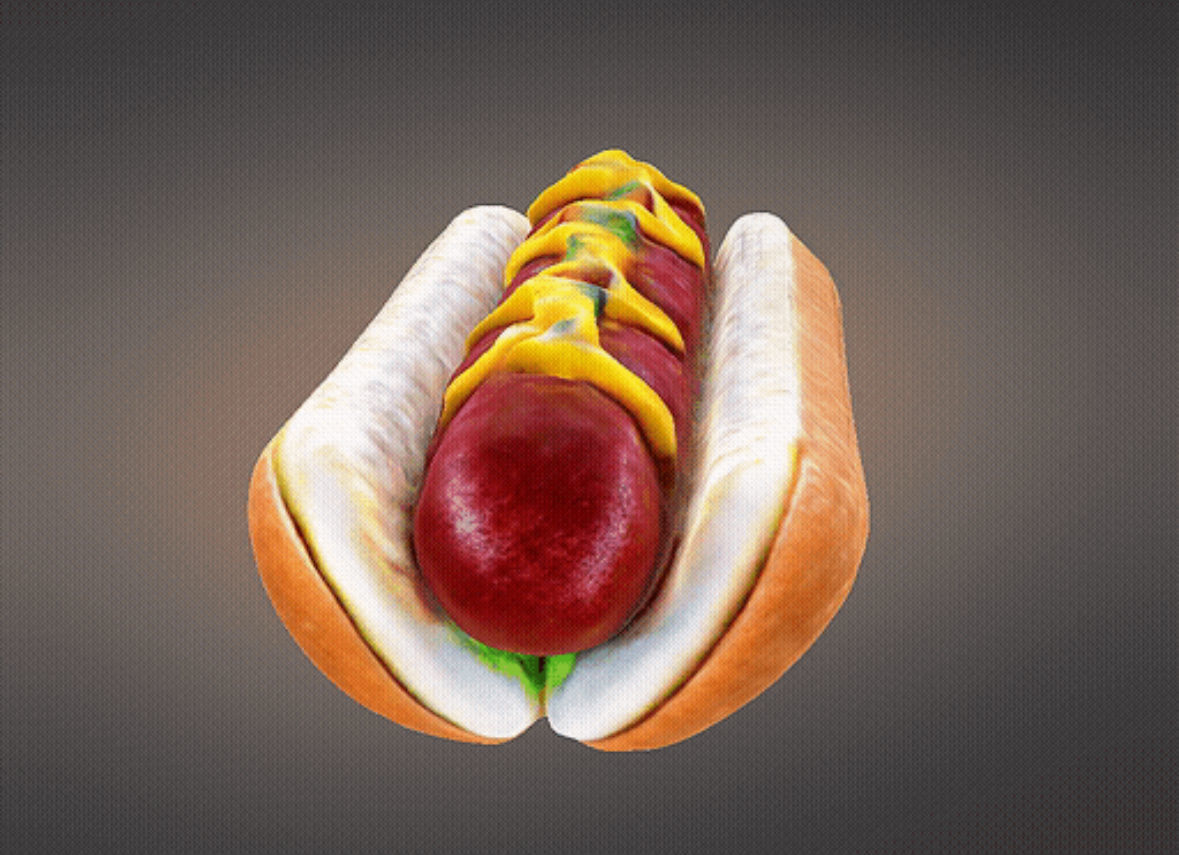 Hotdog 3D print model_17