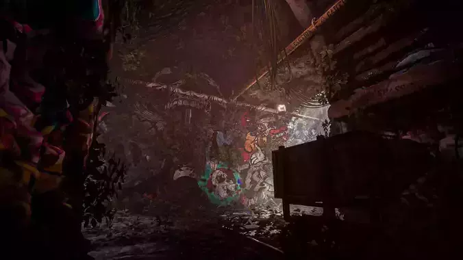 Mine Collapse - Unreal Engine Full Scene Free 3D model