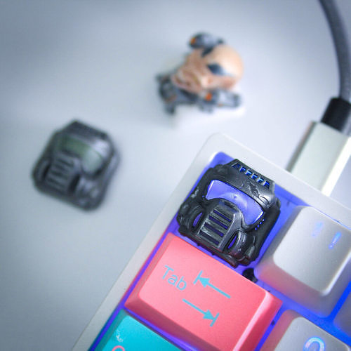 Doom Marine Keycap 3D print model