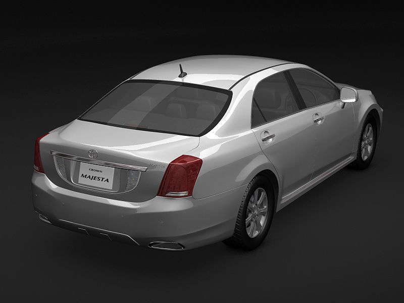 2009 Toyota Crown Majesta 3D model_3