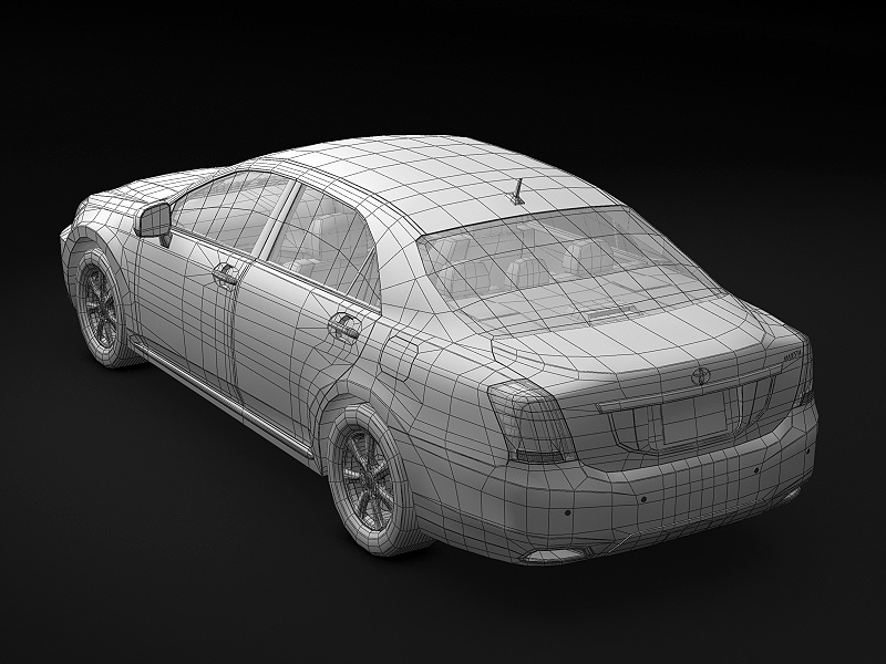 2009 Toyota Crown Majesta 3D model_10