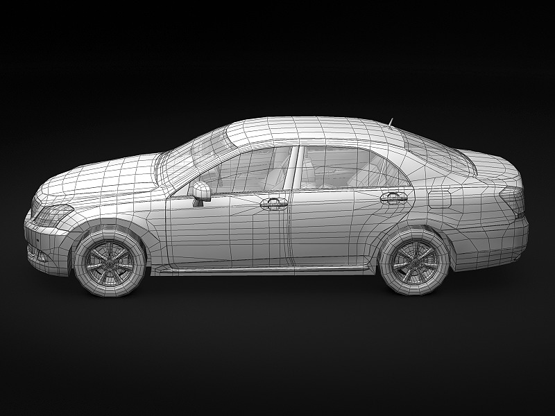 2009 Toyota Crown Majesta 3D model_9
