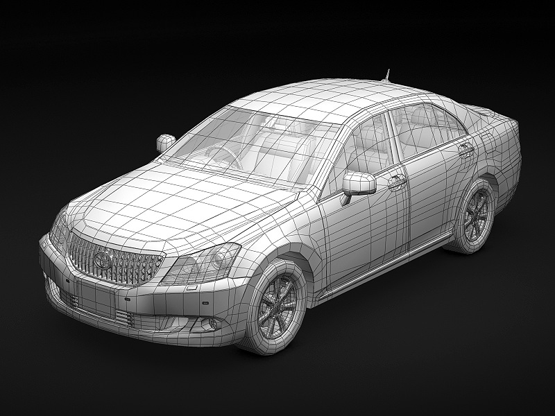 2009 Toyota Crown Majesta 3D model_8