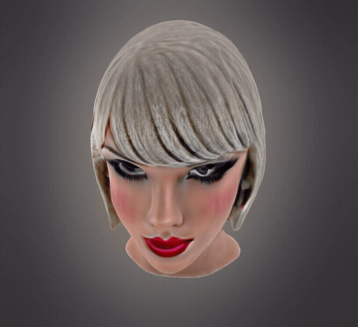 Taylor Swift Face 3D print model_3