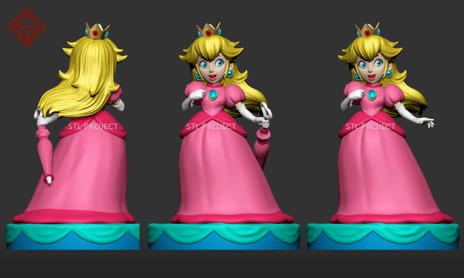 Princess 3D print model_1