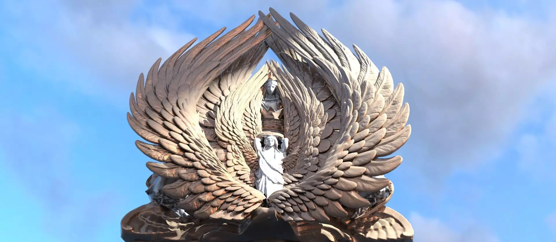 Roman Jupiter monument 3D model_0